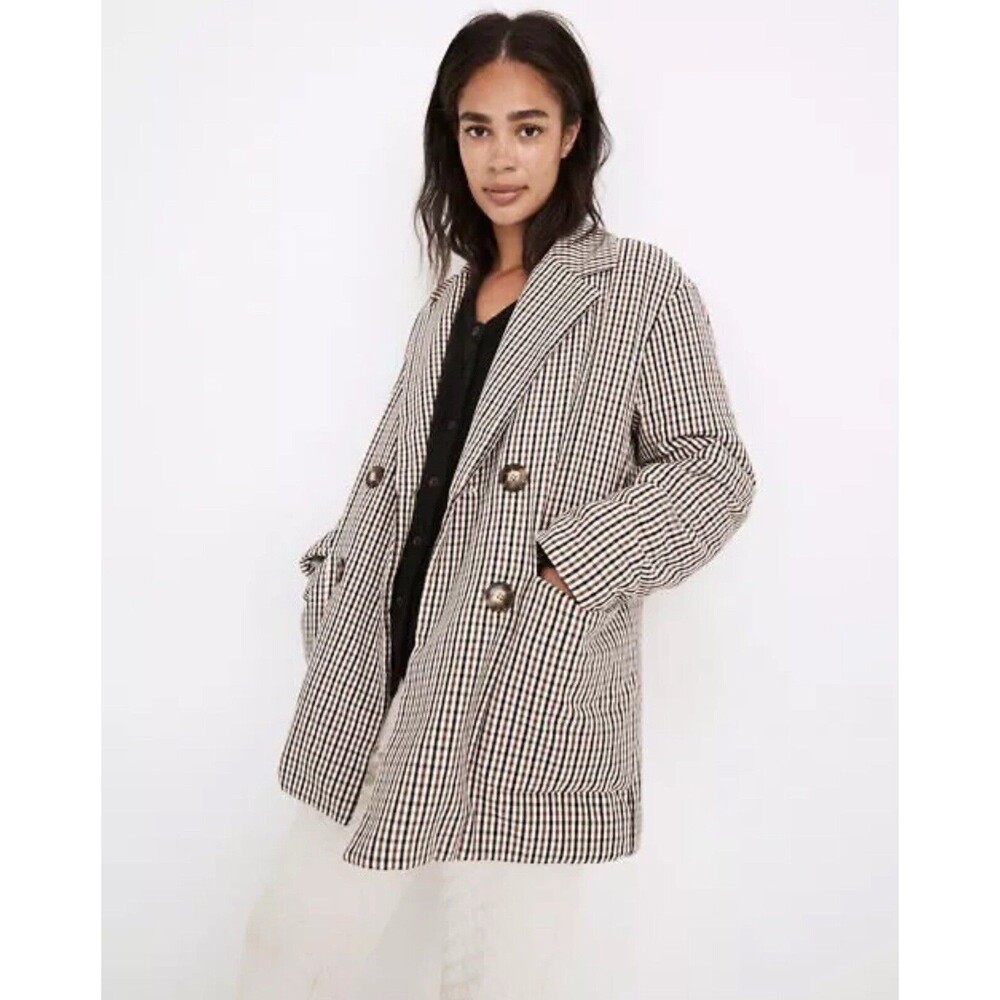 Madewell Women's Padded Jacket in Plaid Size XL NWT primaloft
